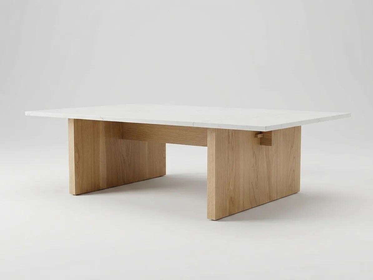 Planes and Beam Table by Dohan Studio